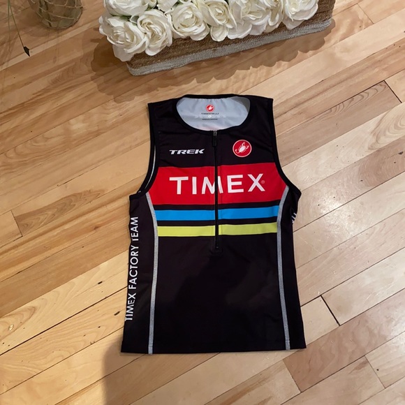 Castelli TIMEX unisex triathlon top WORN ONCE - Picture 1 of 3